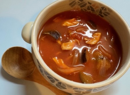 【2025年11月】ささみのトマトスープ（4人分）