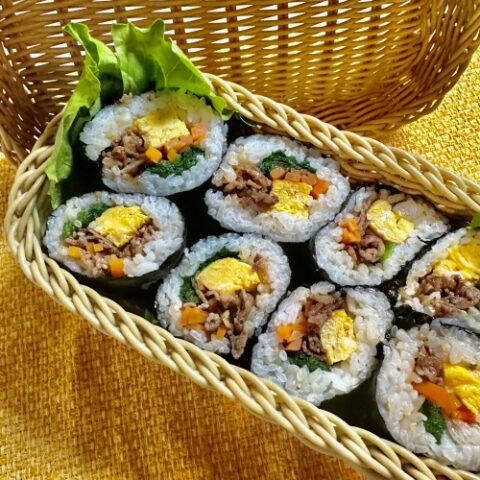 我が家のキンパ（2本分）