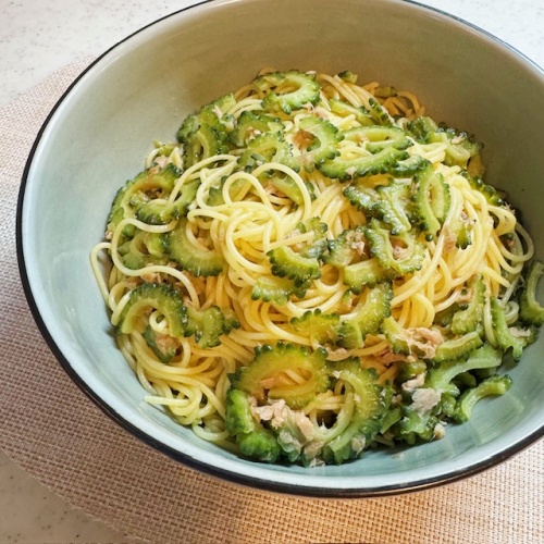 ゴーヤとツナのパスタ（4人前）