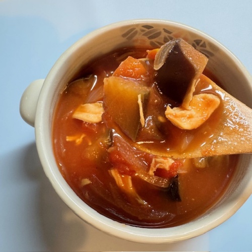 ささみのトマトスープ（4人分）