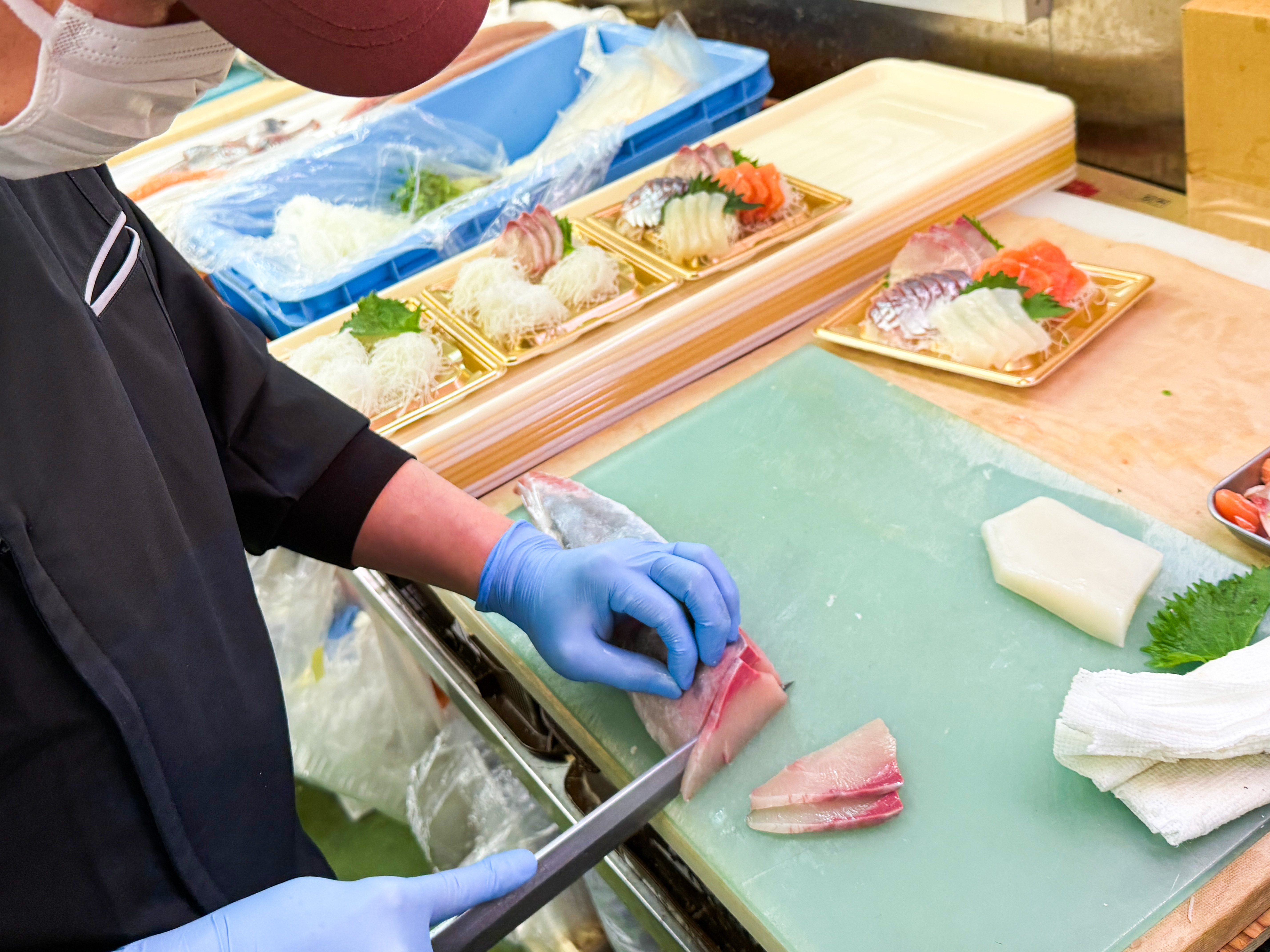 まつばやのお刺身3点盛・4点盛