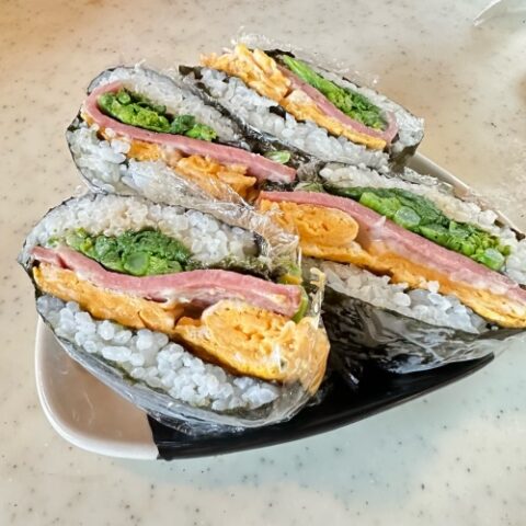 春の菜の花おにぎらず（2個分）