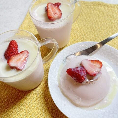 いちごみるくのパンナコッタ（3個分）